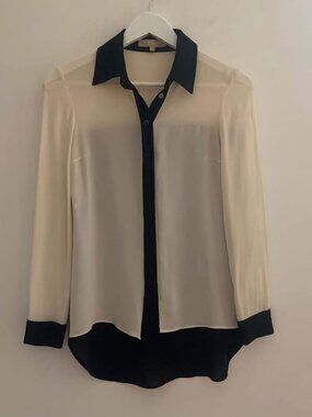 Michael Kors Silk Long Sleeve Blouse